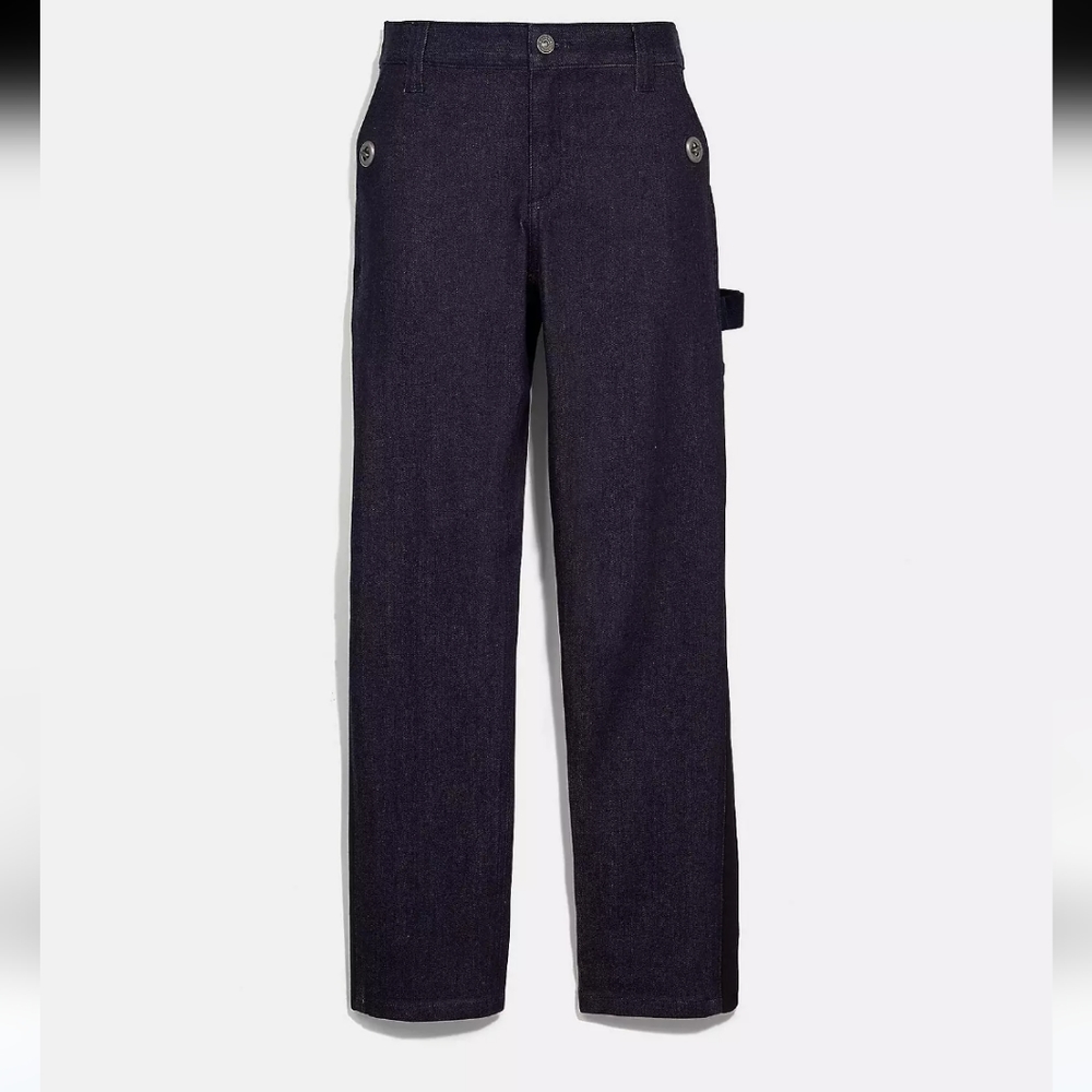NWT Coach Carpenter Demin women jeans size 0